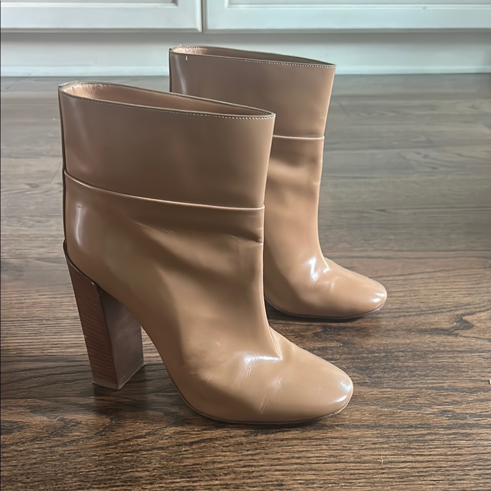 Chloe bootsWomen's Tan Leather High Heel Ankle Boots